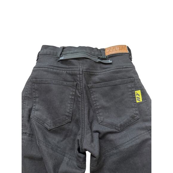 Iron Workers 0398 Women's Black Jeans Denim size 6 Reinforced Knees Motorcycle - Picture 5 of 6